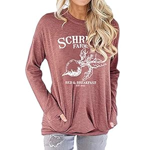 OUNAR-Women-Schrute-Farms-Shirt-Cute-The-Office-Graphic-T-Shirt-Sweatshirt-with-Pocket OUNAR Women Schrute Farms Shirt Cute The Office Graphic T-Shirt Sweatshirt with Pocket