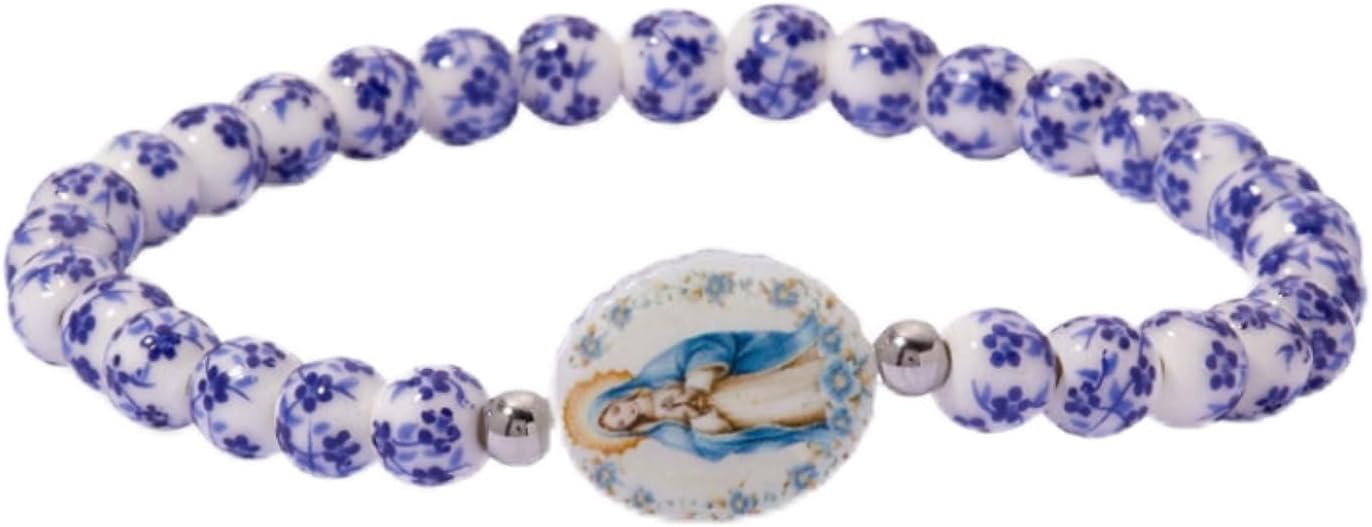 Holy Water Miraculous Mary Porcelain Bracelet