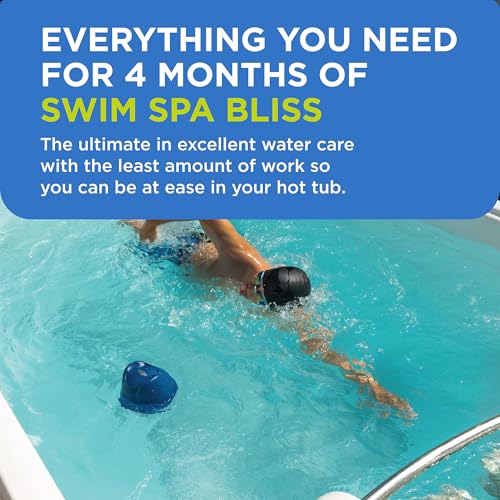 Image of FROG @Ease Floating System and Pipe & Jet Cleanser for Swim Spas - Self-Regulating Swim Spa Sanitizer and Deep Clean Purge - Sanitizing Minerals & SmartChlor Technology - 4 Month Fresh Start Bundle