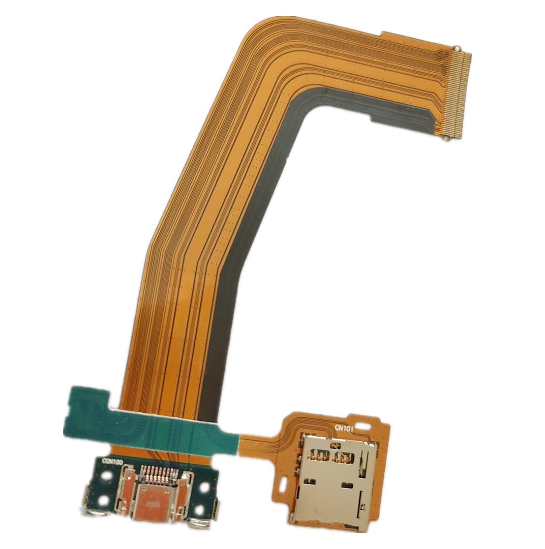 YESUNUSB Charging Port Flex Cable Charger Connector Dock Plug with Micro SD Memory Card Reader Holder for Samsung Galaxy Tab S 10.5 SM-T800 T800 T801 T805