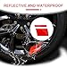Flygun Pack-6 Car Wheel Rim Decal, Stripe Reflective Stickers, 18