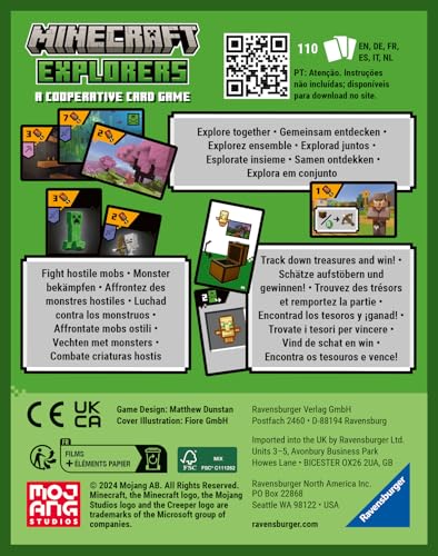 Ravensburger - Juegos De Cartas Minecraft Explorers | Juegos De Mesa Niños 8 Años | 1 A 4 Jugadores | Regalos para Niños | Juegos De Mesa Minecraft - imagen 3