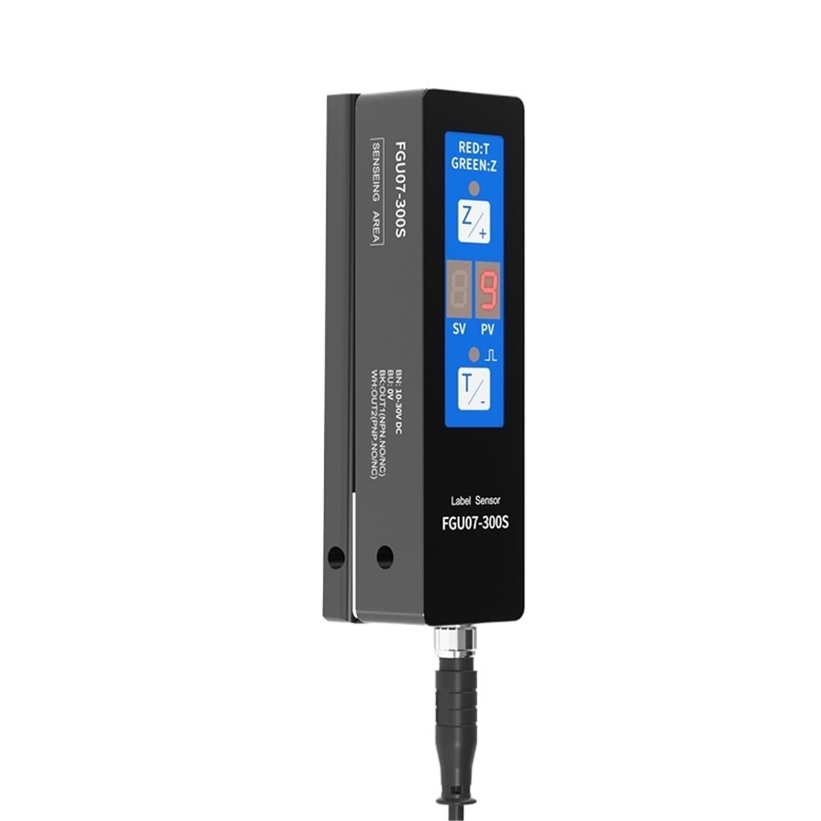 Etichettatrice Automatica con Regolazione Manuale del Display Digitale FGU07-300S Sensore for Etichette Trasparenti Manopola di Regolazione di Tipo scadente