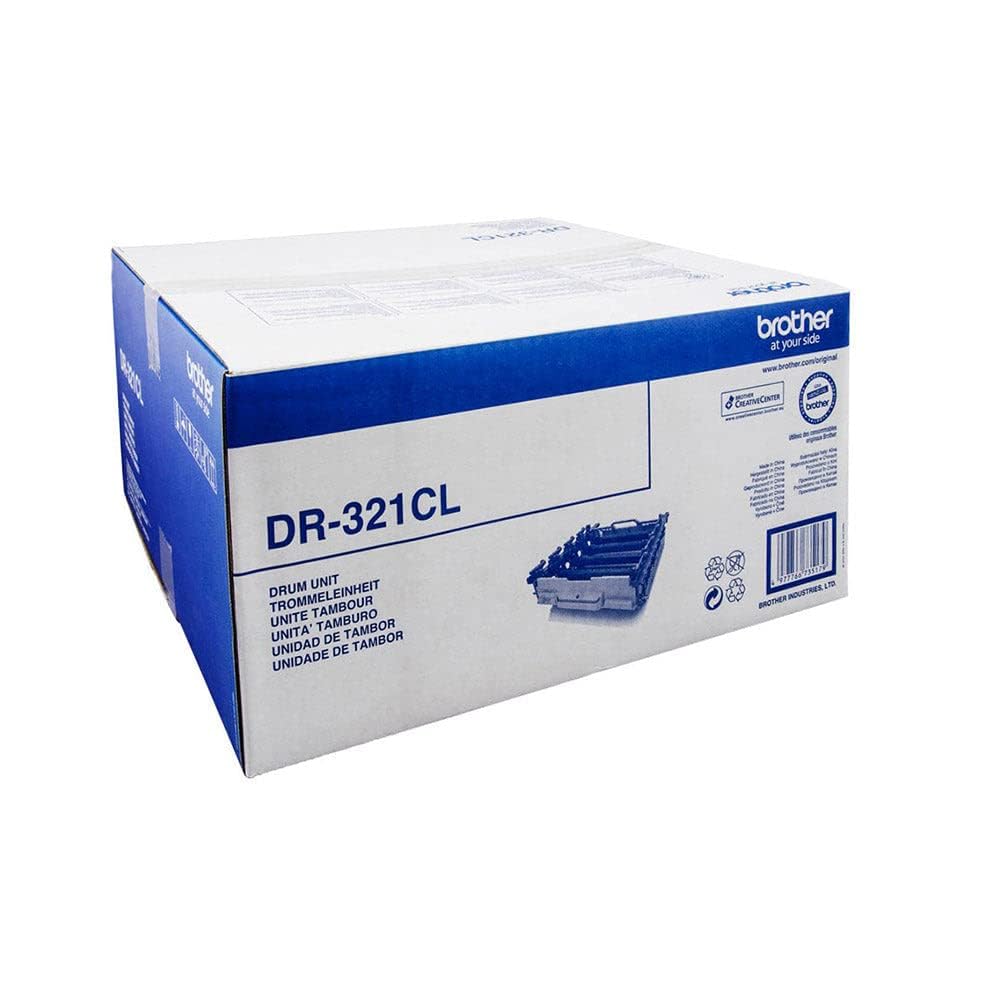 Brother DR321CL Tamburo Originale per Stampanti HLL9300CDWTT, DCPL8400CDN, DCPL8450CDW, HLL9200CDWT, MFCL8650CDW, MFCL8850CDW, MFCL9550CDWT, Capacità fino a 25.000 Pagine, Nero, Ciano, Magenta, Giallo
