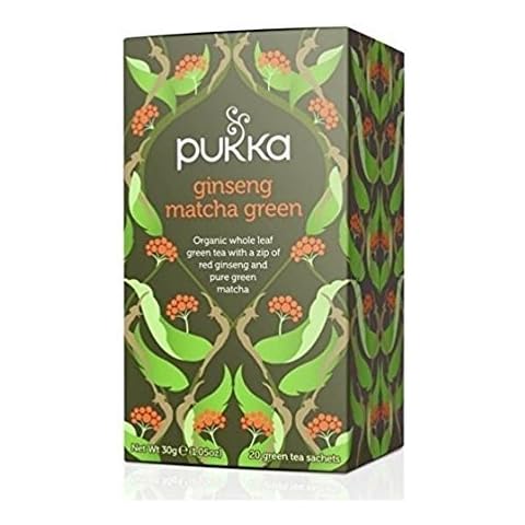 Pukka Organic Ginseng Matcha Green Tea Pack Cover