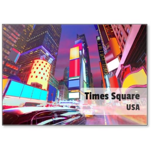 Aimant de réfrigérateur Times Square Manhattan New York Deleted Ads