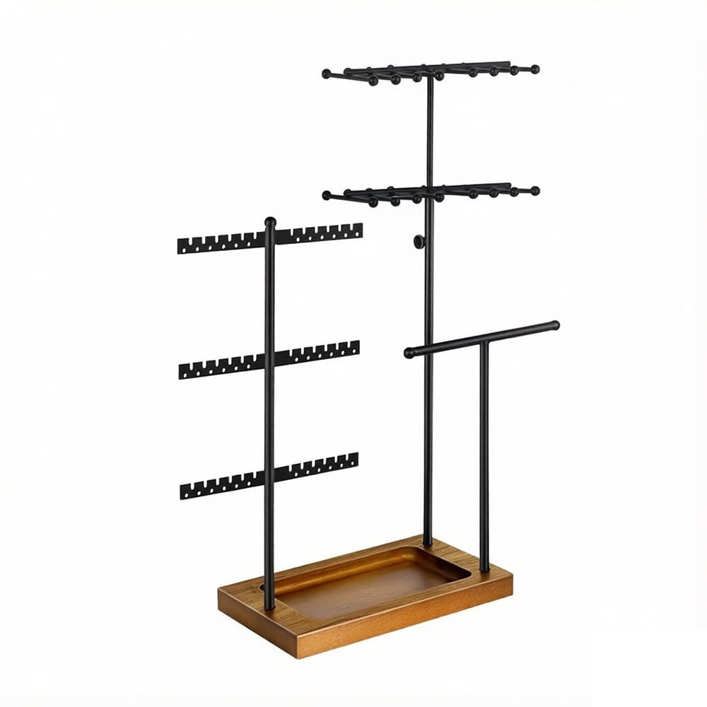 FAJNUZI2024 Jewellery Display Stand Multi - Tier Extendable Jewelry Organizer Necklace Earring Bracelet Display Stand