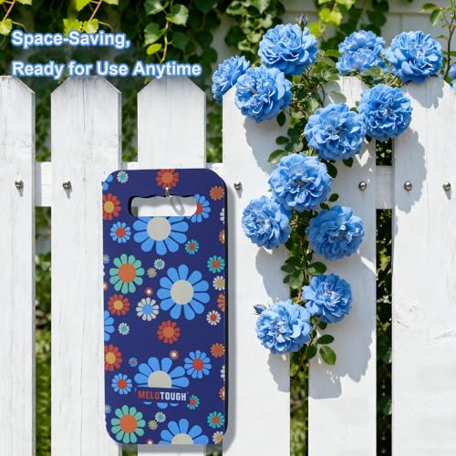 Image of MELOTOUGH Garden Kneeling Pad, 1 inch Thick Soft NBR Foam Kneeling Pads for Gardening, Cleaning, Work - Lightweight & Comfortable, 15.75 inchx7.2 inch (Blue Flower)