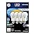 GE Lighting 67615 LED A19 Light Bulb with Medium Base, 10.5-Watt, Soft White, 4-Pack, 4 Count (Pack of 1)