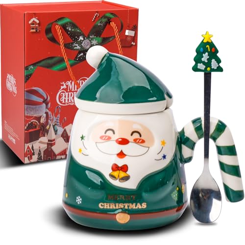 ZONSUSE Niedliche Weihnachtsmann Tassen,Frohe Weihnachten Becher,3D...