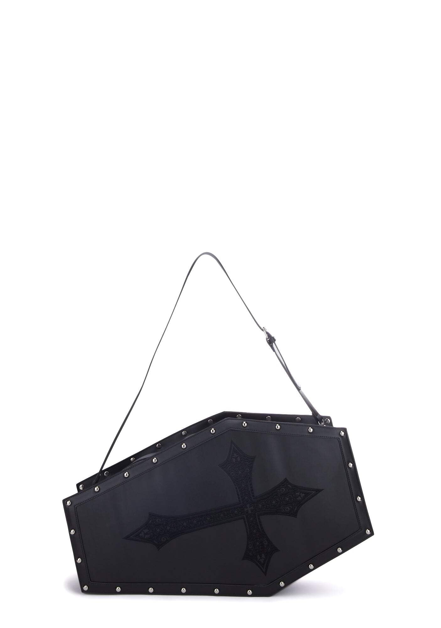 Dolls Kill Dead Weight Coffin Weekender by Widow - Coffin Shape Bag Made From Vegan Leather, Perfect for Spooky Getaways | by Widow