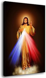 Poster su tela con immagine della Divina Misericordia Amore Gesù Cristo Stampa artistica da parete Moderna Famiglia Camera da Letto Decor Poster