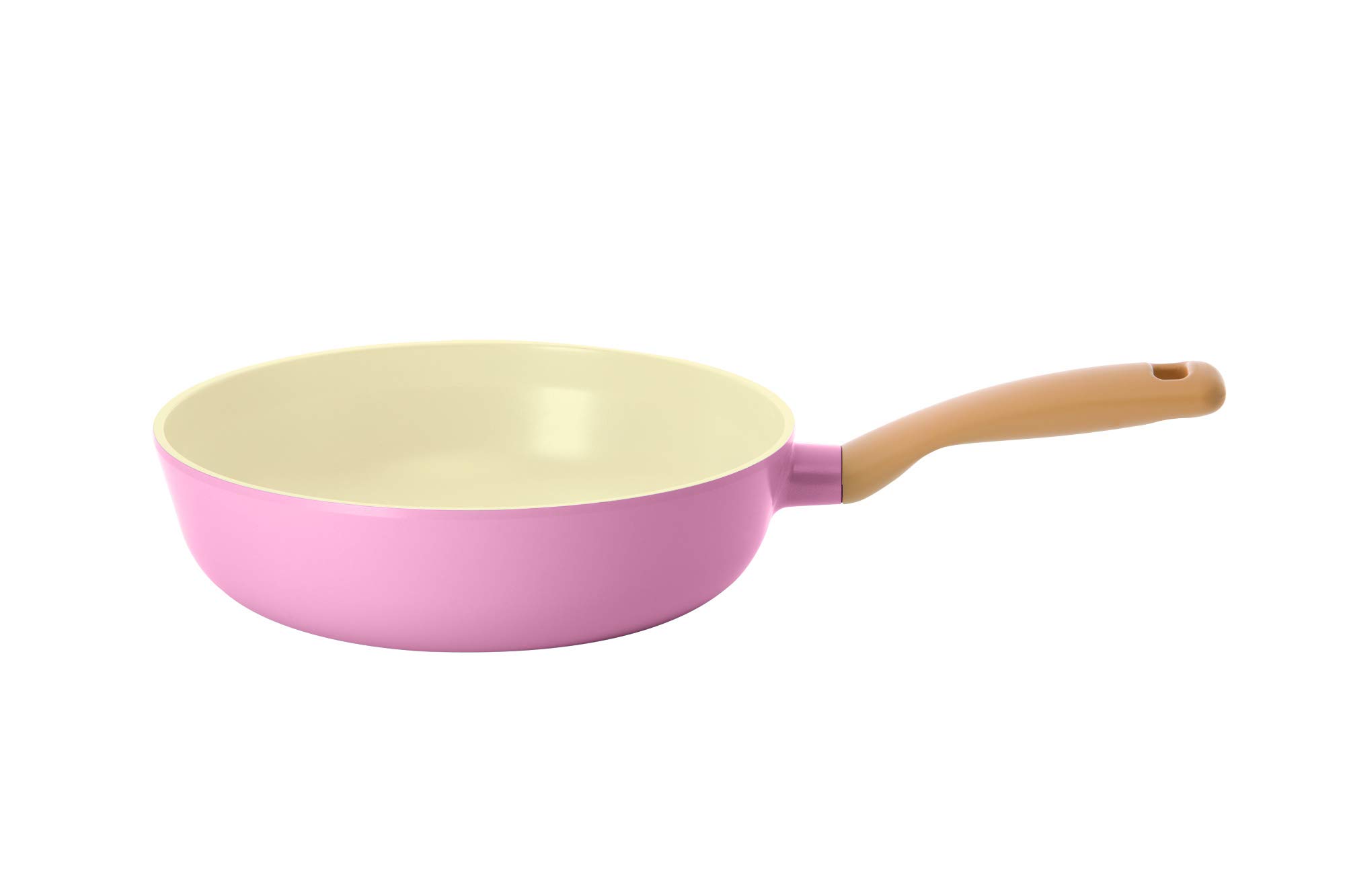 Neoflam retro/baby pink wok pan 26 cm