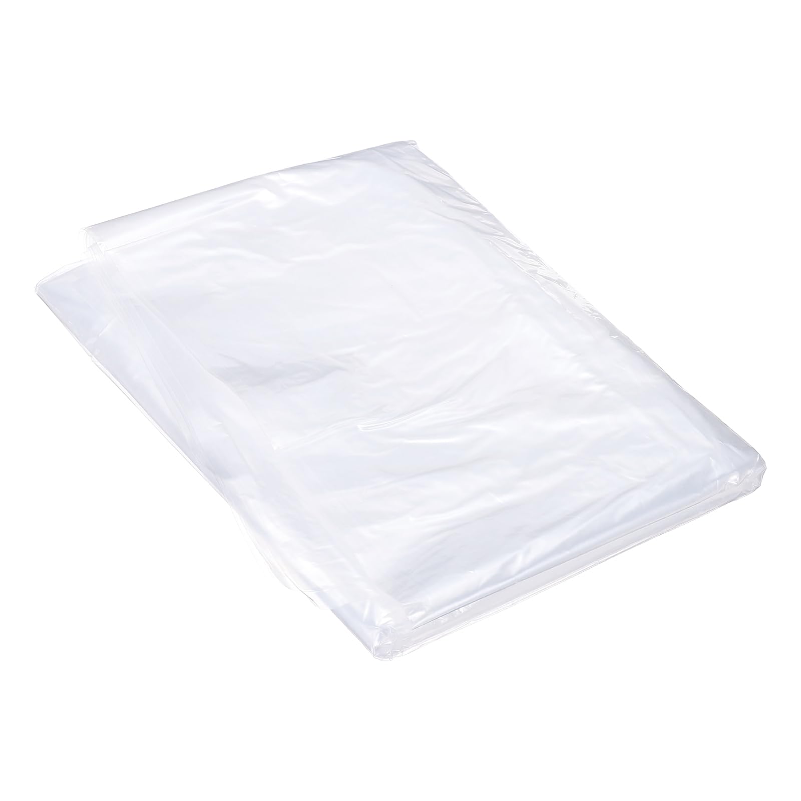 30 Pcs Clear Flat Open Plastic Poly Bags 7x22 Inch 1.6 Mil Packaging Bags For Proving Bread Dough