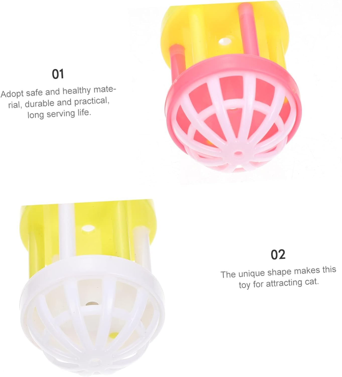 The Pets Company Chirpy Bird Bell Ball Toys | Hanging Cage Toys | Suitable for Small Parakeets, Cockatiels, Sun Conures, Finches, Budgies, Love Birds Pack of 2
