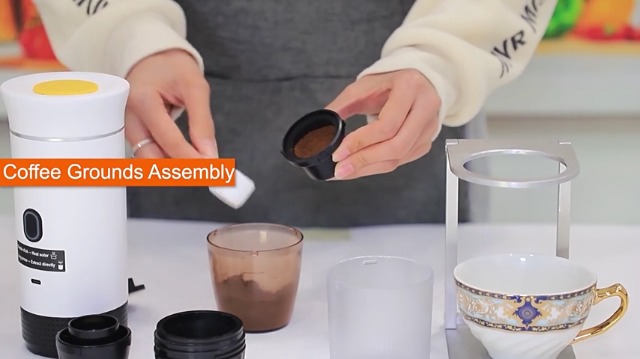 Cafetière Portable 3 En 1 – Machine à Café De Voyage Chauffante