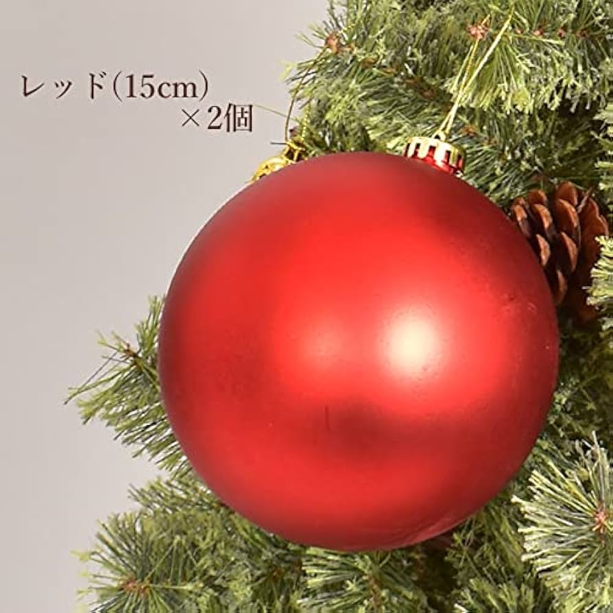 クリスマス　オーナメント　ラメ　グロスボール　8cm 6個 Amazon | クリスマスツリー オーナメント ラメ＆グロスボール