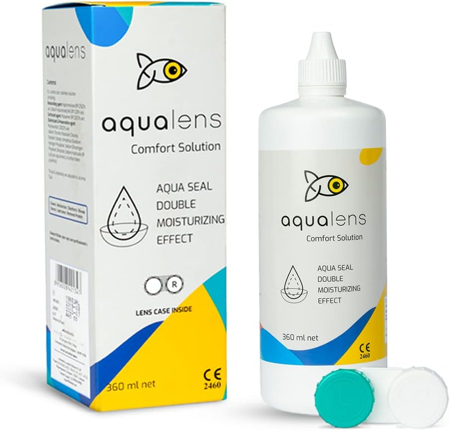 Aqualens Comfort Contact Lens Solution - Multipurpose - 360ml + 1 Lens Case