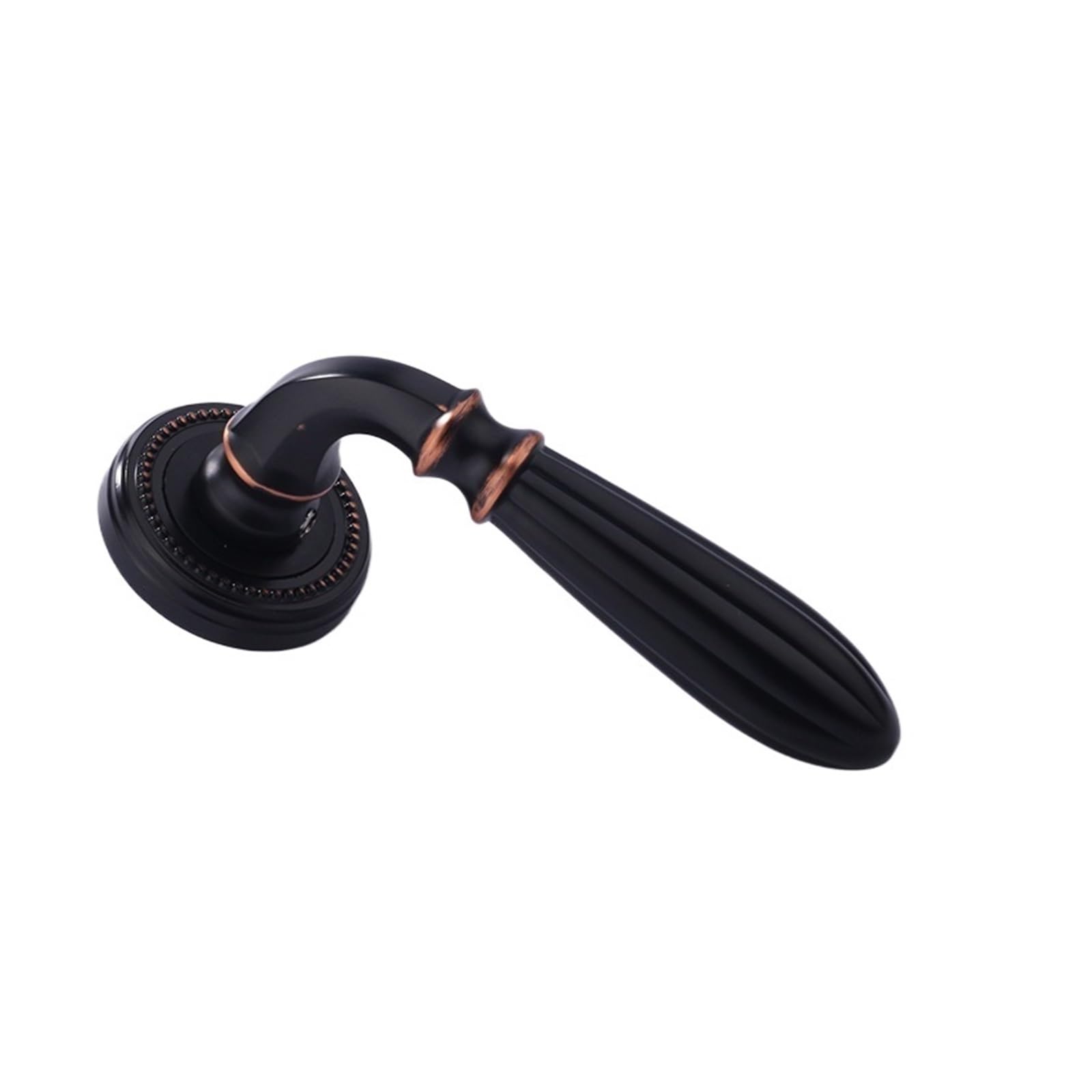 NYRXRYTCA American zinc Alloy Indoor Silent Door Lock Bedroom Wooden Door Handle Household Magnetic Door Split Lock(D15 S318 Black Red Ancient Silent)