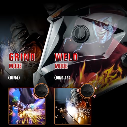 Image of TRQWH Welding Hood Auto Darkening Welding Helmet with Light True Color