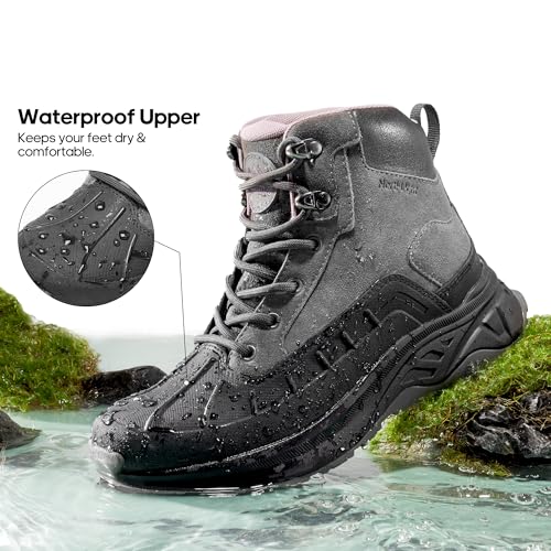 Image of NORTIV 8 Women's Waterproof Hiking Boots Outdoor Trekking Camping Trail Hiking Boots