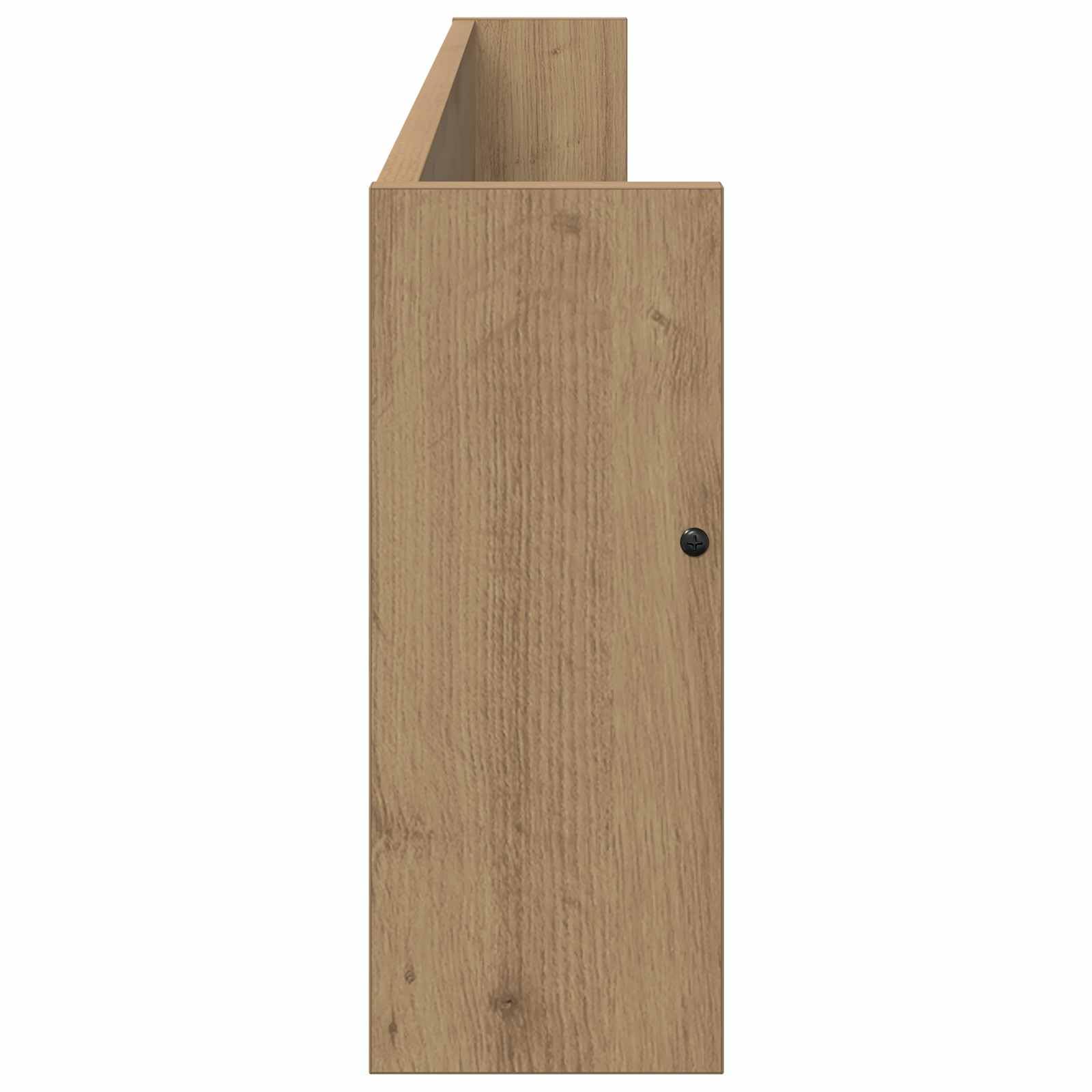 Makastle Zeitschriftenregal Holzwerkstoff Artisan-Eiche 100 x 12 x 30 cm 2er-Set