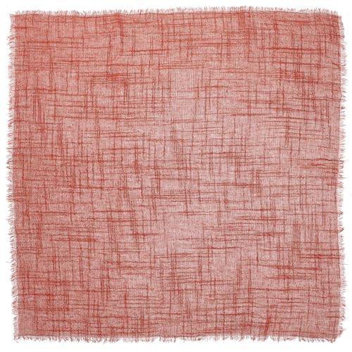 STOBAZA Servilleta de Tela Cuadrada 42x42 Cm de Algodón Sólido Lavable, Color Naranja, Servilleta para Mesa de Cena y Festivales, Adecuado para Bodas y Restaurantes