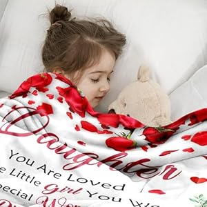 Daughter Birthday Gifts from Mom Dad - Daughters Blanket - Unique Present for Adult Daughters - Christmas Valentines Mothers Day Birthday Gift for Daughter - Soft Flannel Throw Blanket 50" x 60" Daughter Birthday Gifts from Mom Dad Daughters Blanket Unique Present for Adult Daughters Christmas Valentines Mothers Day Birthday Gift for Daughter Soft Flannel Throw Blanket 50 x 60