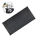 Lushly, Tappetino Bar Nero in Gomma, Siliconica Antiscivolo Tappetino Bar, in PVC, Silicone Tappetino Caffè Espresso, Tappetino Bar Impermeabile per Cucine Ristoranti Banconi (30 x 15 cm), Lushyp077