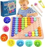 Guía de juego: puedes moverte de una forma determinada para asegurarte de que se muestren continuamente 2, 3 o 4 puntos. Este juguete de madera temprano es muy bueno para permitir un inicio temprano para el desarrollo de tu hijo. También es un juguete de viaje perfecto y un juguete educativo perfecto. (Puedes crear tus propias reglas)