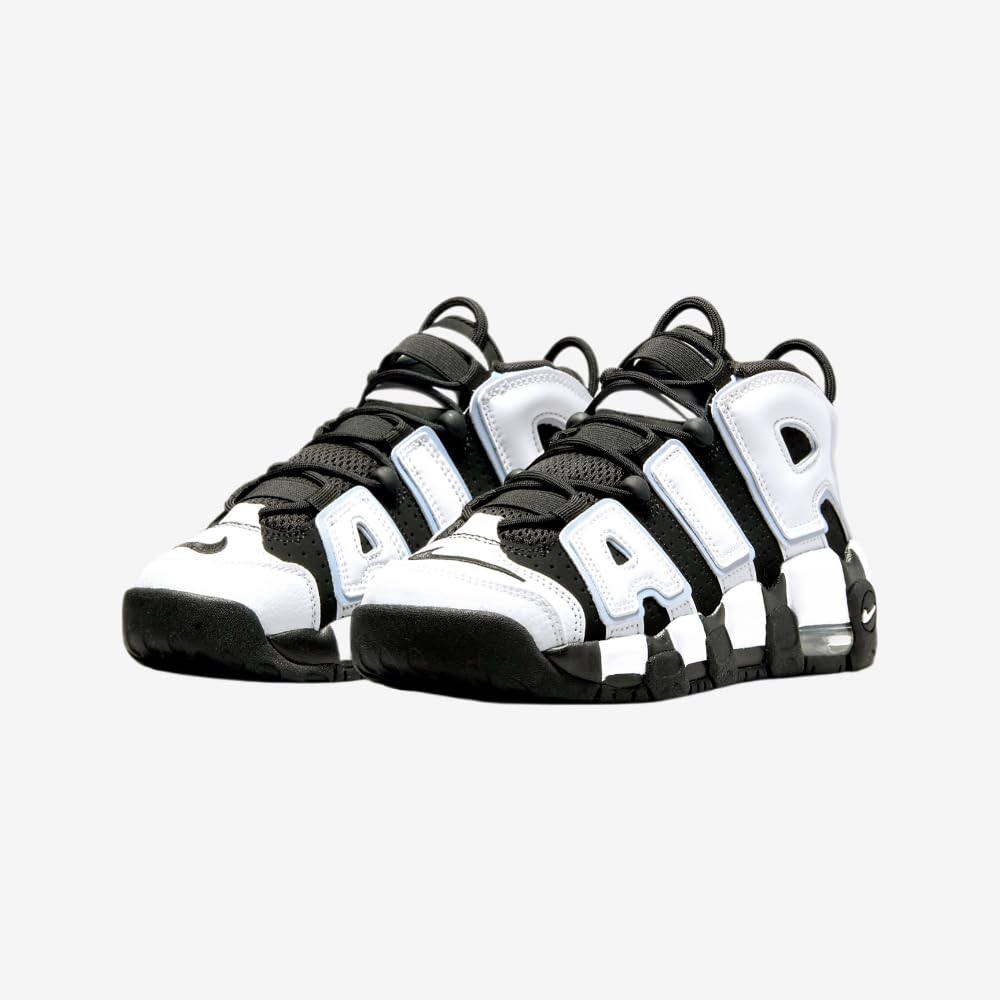 Nike Boy's Air More Uptempo (Big Kid) Black/White/Multicolor/Cobalt Bliss 6 Big Kid M