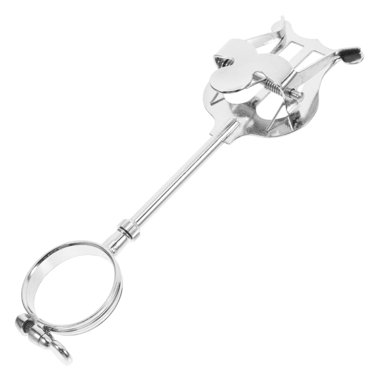 iplusmile Leggio per Spartiti Clarinetto Portatile in Ferro Resistente Argento Leggero e Pratico Supporto Musicale per Bande e Orchestre