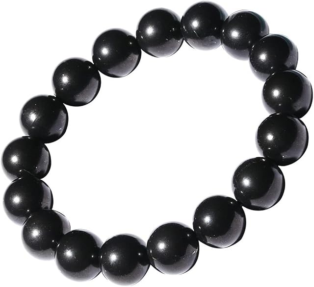 RICHRAIN Shungite Bracelet Emf Protection for Men and Women Natural Gem Crystal