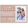 Nzy to my best cousin gift from aunt uncle cousin wedding birthday graduation christmas gift friends tv show theme wooden picture frame photo frame  urban country home decor