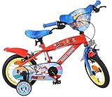 Volare Paw Patrol Kids Bike | Age 3-5 | 12 Inch Wheel | 2 Handbrakes (Front & Back Wheel), Removable Stabilisers, Chain Guard & Pedal Reflectors | Adjustable Saddle | Gift for Girls & Boys