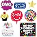 60th Birthday Photo Booth Party Props - 40 Pieces - Funny 60th Birthday Party Supplies, Decorations and Favors