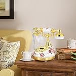 Retro-Vintage-Antique-Telephone-Old-Fashioned-with-Push-Button-dial-LCD-Display-Classic-Decoration-Suitable-for-Home-Office-Luxury-Home-Star-Hotel-Art-Gallery