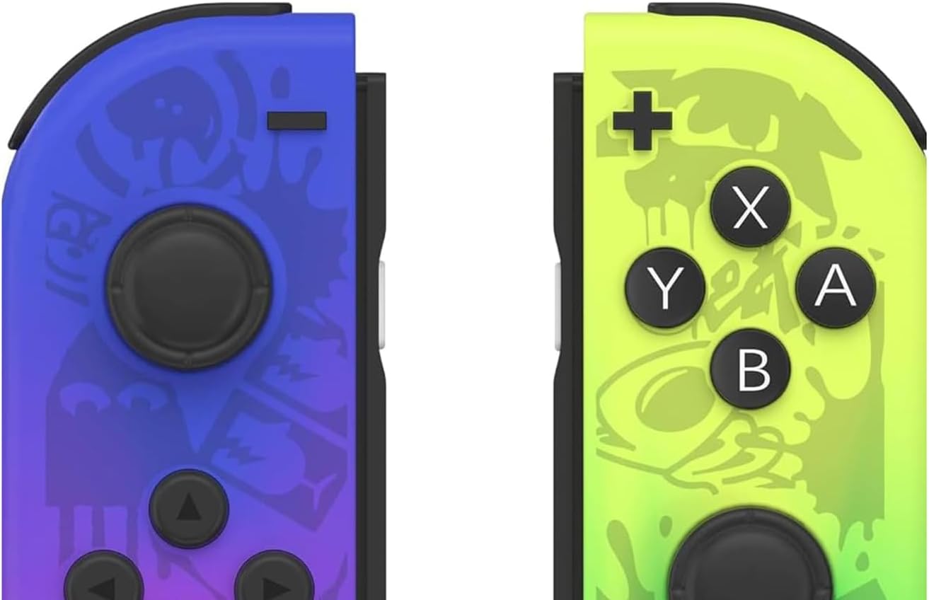 ZAROBO Wireless for N/S Controllers Compatible with N/S Console/Lite/OLED,Replacement for Joy Cons L/R Joystick Gamepad with Dual Motor/6-Axis Gyro/Wake-up/Screenshot Function-3