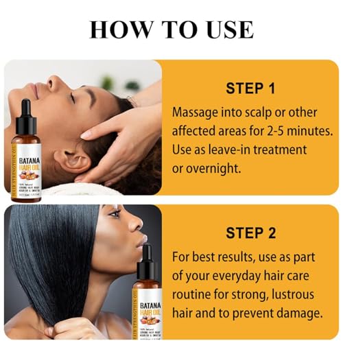 Go Ho Batana Oil for Hair Growth(50ml),Hair Growth Serum,Hair Growth Oil with Castor Oil,Coconut Oil for Women and Men,Moisturizing & Strengthening Serum for Scalp & Hair Care - Image 6