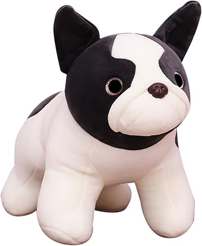 AUCOOMA Bulldog - Peluche de cachorro de peluche suave y lindo, regalo para niñas y niños de 11.8 pulgadas