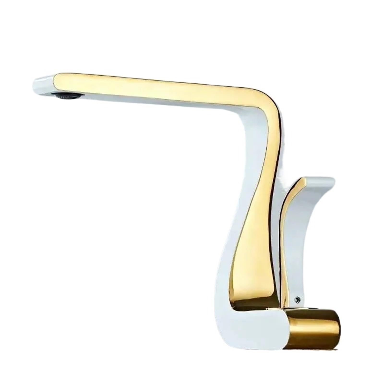 Robinet mitigeur en laiton blanc or pour donner une âme rétro à votre salle de bain
