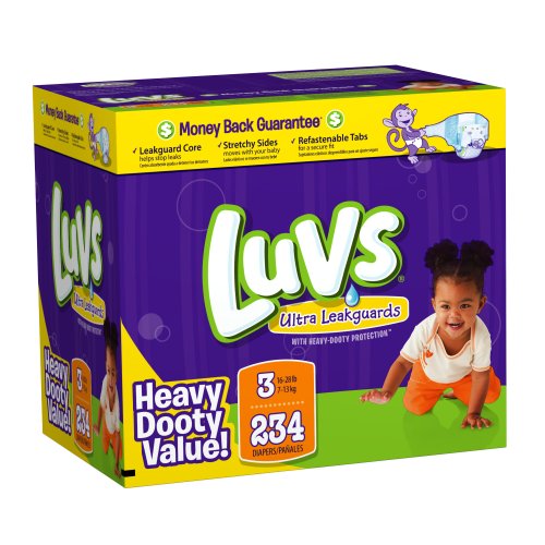 Image of Luvs Diapers, Size 3, 234 Count