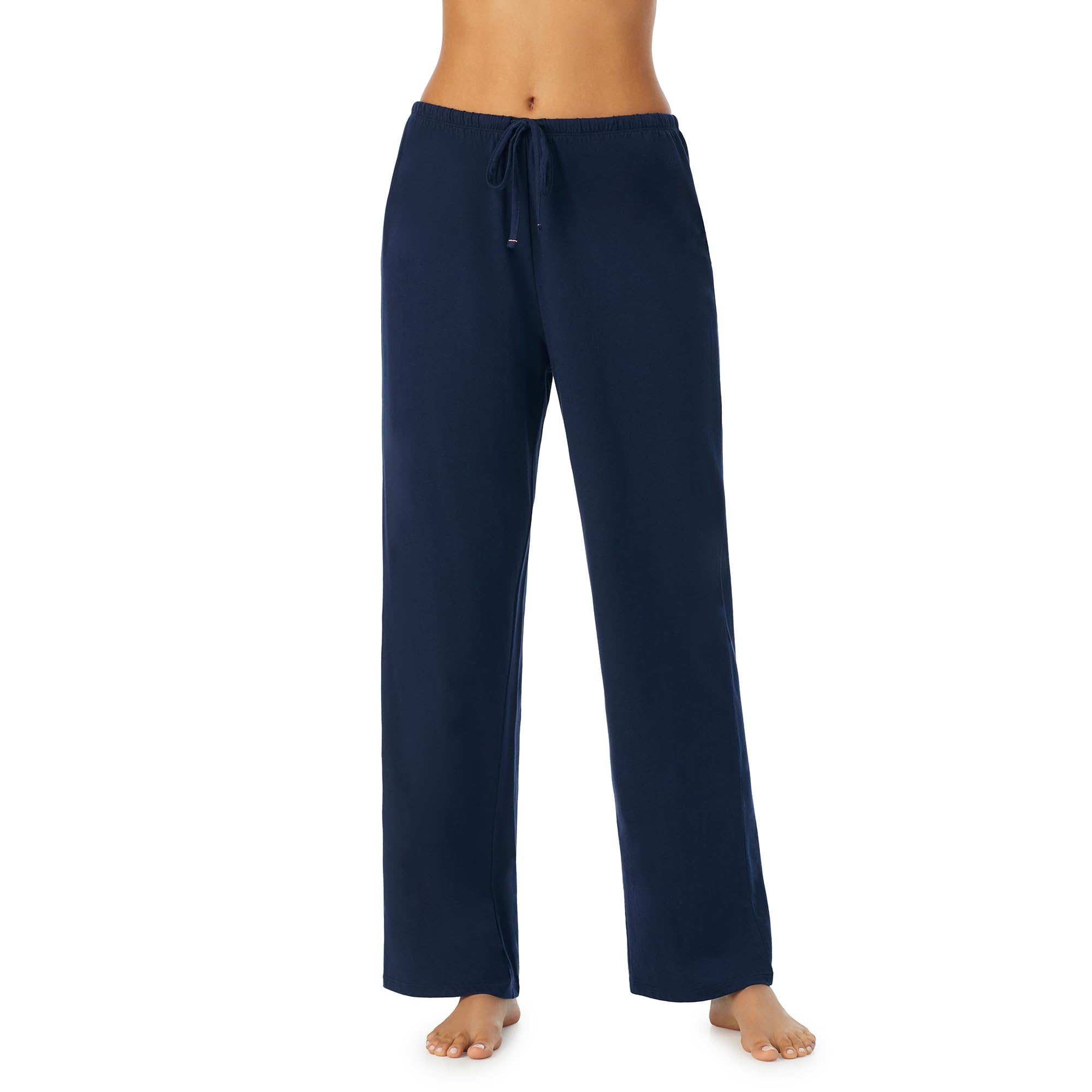 Nautica Womens Sleep Pants - Long Length, Breathable Pajama Bottoms - Cotton Knit Jersey Sleepwear and Loungewear