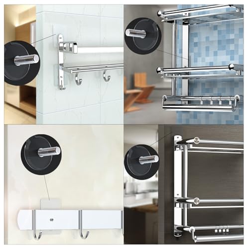 Miniatura 3 de Stqdeu 12 Piezas De Tornillos Adhesivos De Alta Resistencia, Tornillos Y Clavos Adhesivos Extra Fuertes, Hasta 30 Kg De Fijación En La Pared Sin Perforación, Tornillos Resistentes Sin Perforación Para