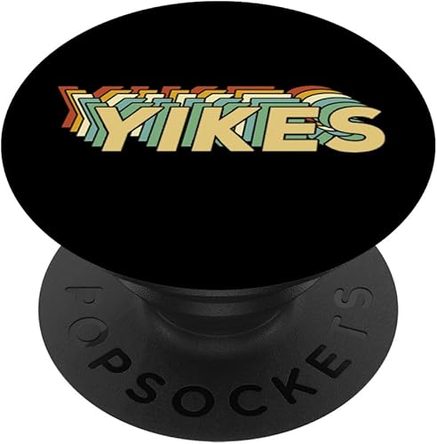 Yikes Pop-Socket Funny Retro 70s 80s - Regalo de Navidad para cumpleaños, diseño de PopSockets