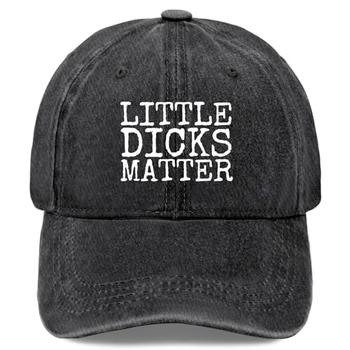 Funny Gifts for Dad Who Has Everything, Little Dicks Matter Papa Hat for Men, Mens Gift Ideas, for Husband Uncle Black