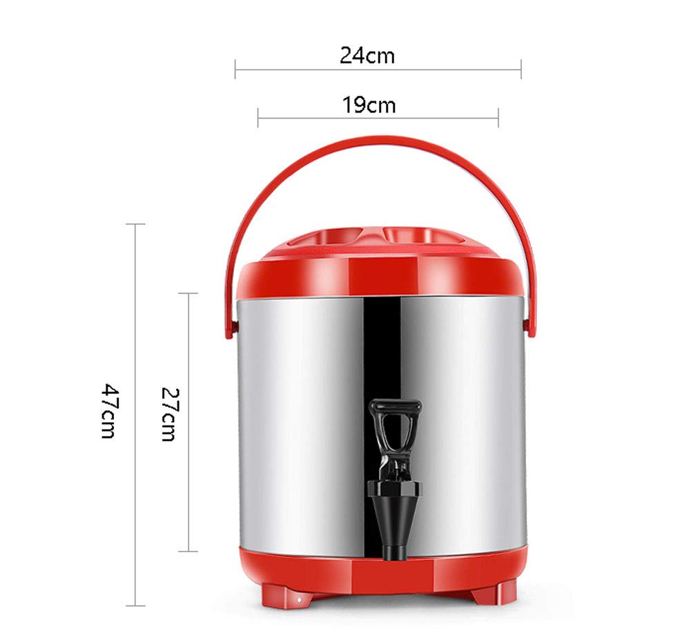 Dispensador de Agua Caliente y Fria, 8L/10L, Hervidor de Bebidas Termos con Dispensador de Té y Café, Teteras de Té Caliente, Perfecto para Eventos Grandes y Catering