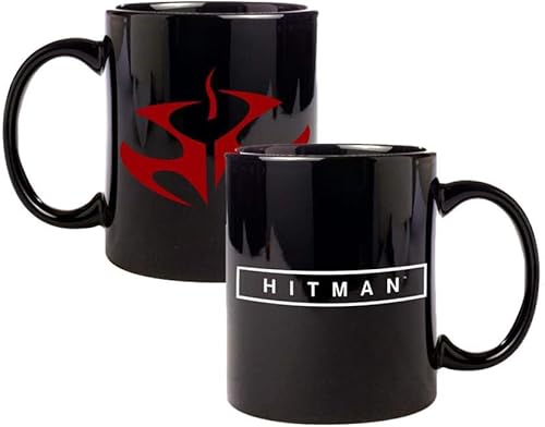 Taza de café de cerámica con símbolo de Hitman