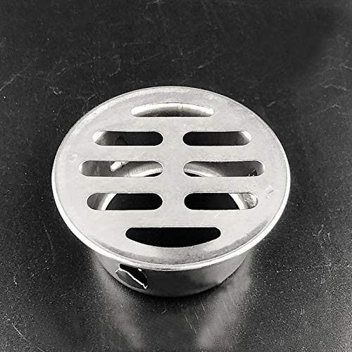 Thick Stainless Steel Floor Drain ,Cover Anti Blocking for Outdoor Balcony Yard Use Square Floor Drain Waste Drain Cover Hotel Bathroom Shower Drainer(50 Flat Mouth) - Image 2