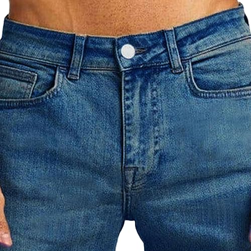Classic Slim Fit Skinny Stretch Jeans for Men Straight Leg Flex Jean Trousers Casual Comfy Denim Pencil Pants3